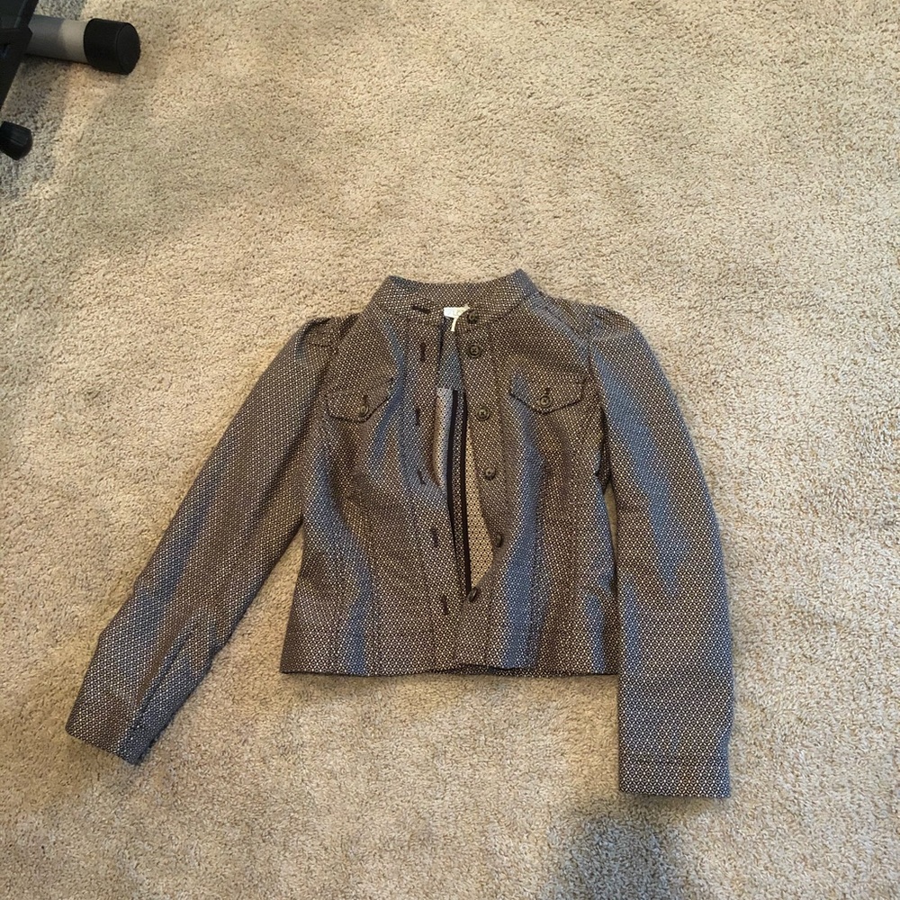 Brown Patterned Jacket Blazer Never Worn - image 1
